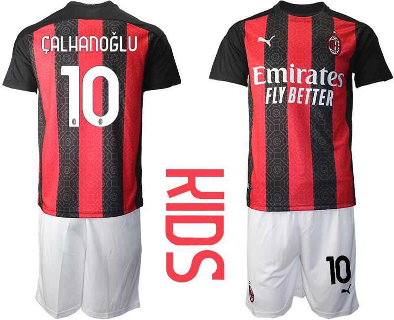 Youth 2020-2021 club AC milan home #10 red Soccer Jerseys->ac milan jersey->Soccer Club Jersey
